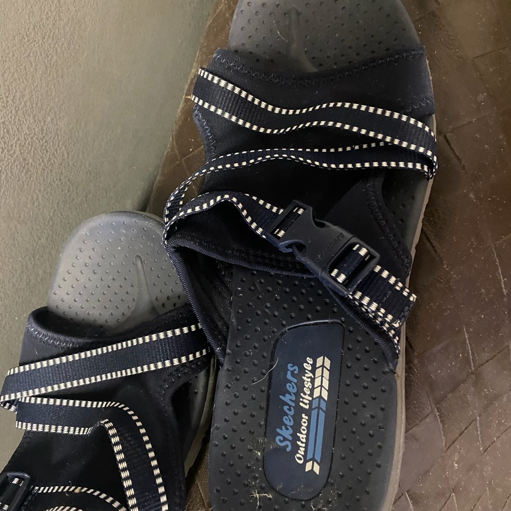 Skechers Navy Slip-On Comfort Shoe